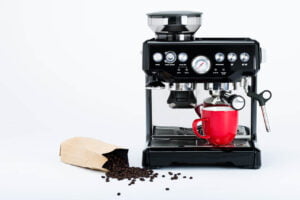 Schwarze Kaffeemaschine