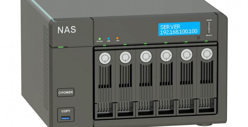 NAS Server mit 6 Festplatten